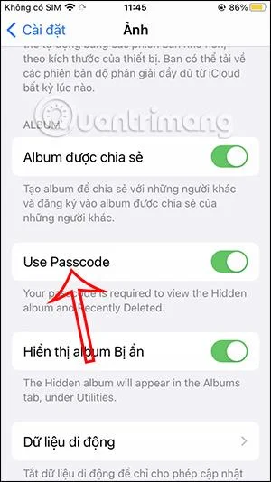 iPhoneで非表示のフォトアルバムをロックする方法