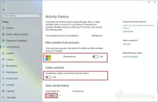 Comment désactiver la fonctionnalité Timeline sur Windows 10
