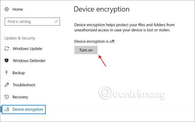 Windows デバイスの暗号化機能