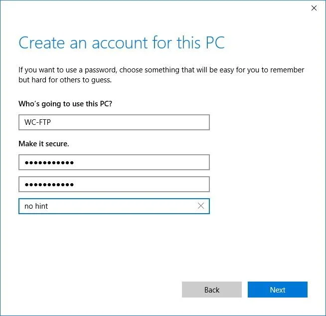 Arahan untuk menyediakan dan mengurus Pelayan FTP pada Windows 10