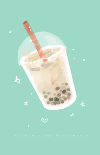 Kertas dinding teh susu, kertas dinding teh susu yang cantik
