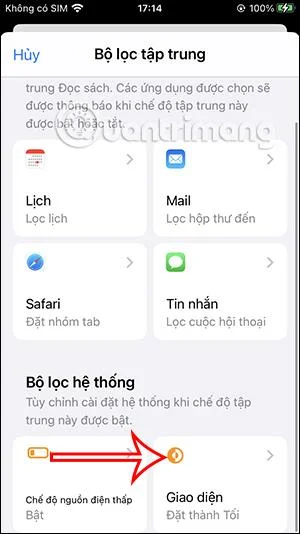 iPhoneでフォーカスを合わせてダークモードをオンにする方法