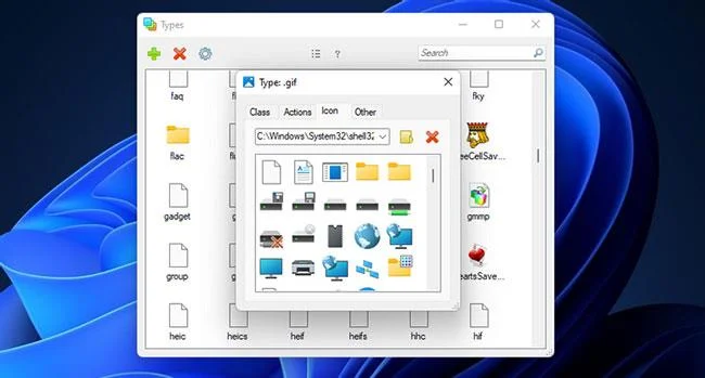 Bagaimana untuk menukar ikon untuk format fail tertentu dalam Windows