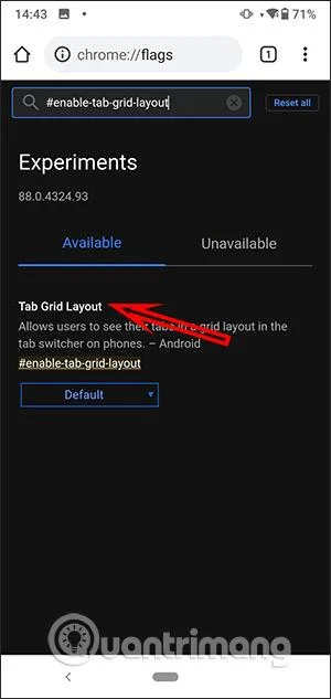 Comment activer les groupes d'onglets Chrome Android