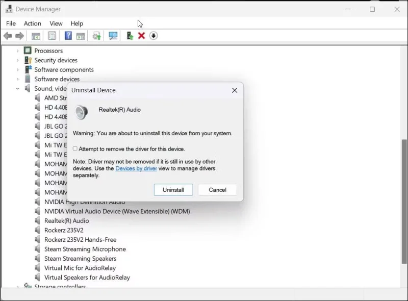 Foutmelding Er is geen luidspreker of hoofdtelefoon aangesloten in Windows