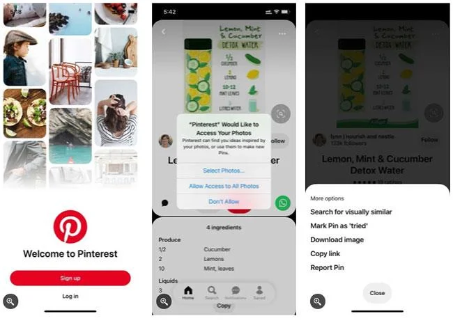 Pinterest'ten fotoğraf nasıl kaydedilir?