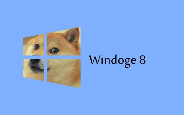 Doge Windows duvar kağıdı, Doge Windows 11 meme, Doge duvar kağıdı