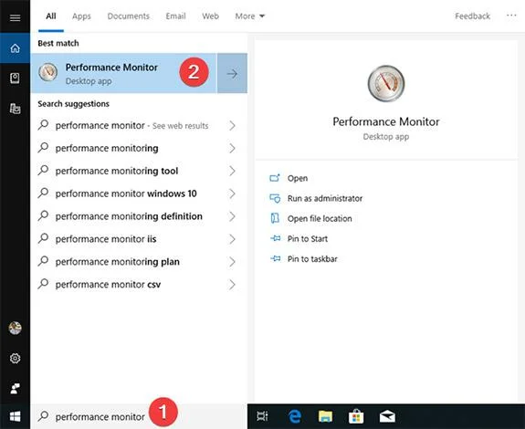 11 cara untuk memulakan Performance Monitor dalam Windows