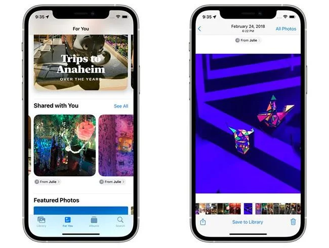 Ciri baharu dalam apl Photos pada iOS 15