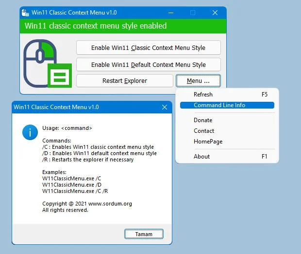 Deze kleine app helpt de contextmenu-interface van Windows 10 naar Windows 11 te brengen