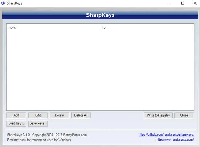 Klavyeyi yeniden eşlemek için Windows 10'da SharpKeys nasıl kullanılır?