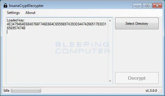 Bagaimana untuk menyahsulit perisian tebusan InsaneCrypt (Everbe 1.0)