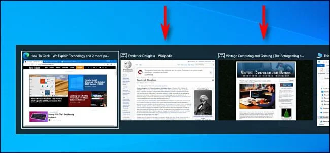 Windows 10'da tüm tarayıcı sekmeleri Alt+Tab'de nasıl görüntülenir?