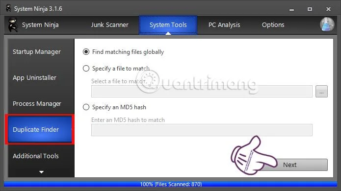 Bersihkan dan optimumkan Windows dengan System Ninja