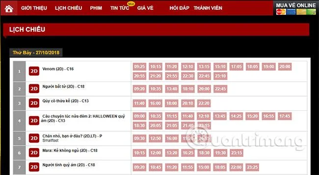 Cara melihat masa tayangan filem pada telefon anda