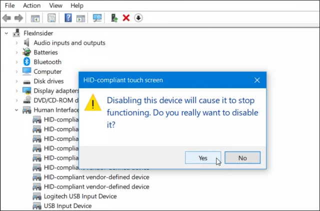 Comment désactiver l'écran tactile sur les appareils Windows 10