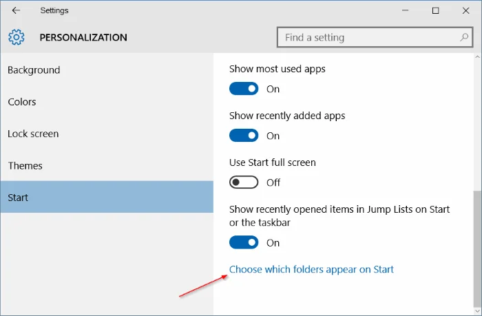 Pulihkan ikon Penjelajah Fail yang hilang pada Menu Mula Windows 10