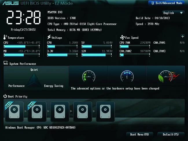 Bagaimana untuk menukar dari Legacy ke UEFI dalam BIOS
