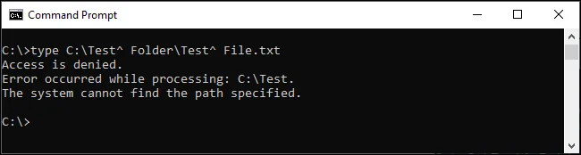 Windows komut satırında dosya yollarındaki boşluklardan nasıl kaçılır