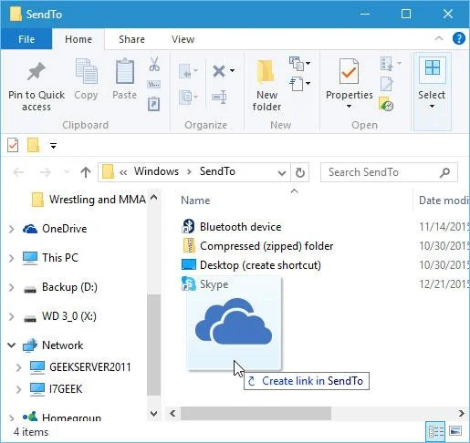 Windows 10'da Gönder menüsü nasıl özelleştirilir
