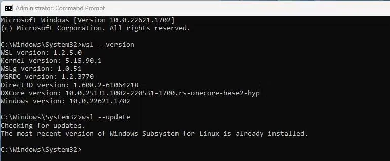 Hoe de WSL-kernel op Windows 11 te updaten of te downgraden