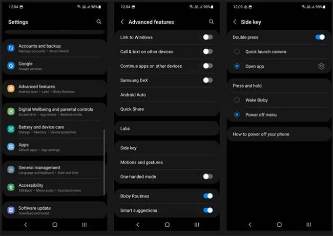 วิธีปิดและรีสตาร์ท Samsung Galaxy S22, S21 และ S20