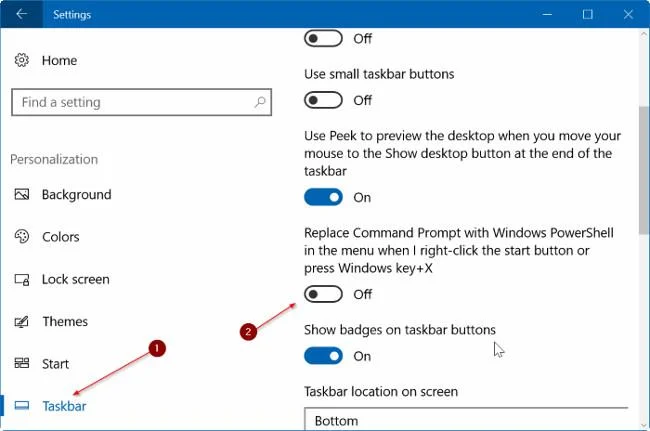 Tambahkan Prompt Perintah pada Menu Pengguna Kuasa (menu Win X) pada Windows 10