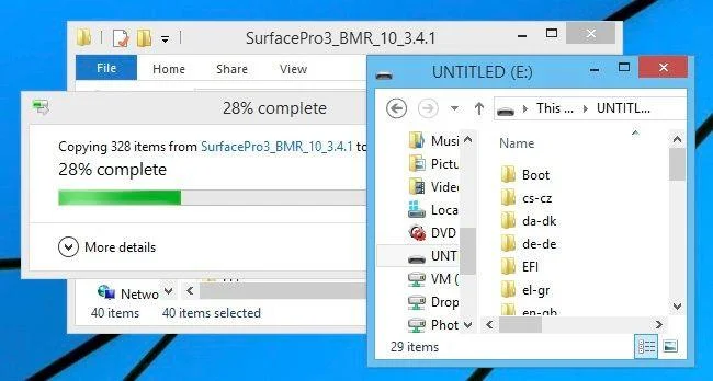 Windows 8.1'i Surface Pro tablete yeniden yükleme talimatları