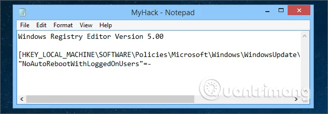 Kendi Windows Kayıt Defteri hack dosyanızı nasıl oluşturabilirsiniz?