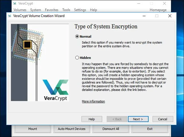 Bagaimana untuk menyulitkan pemacu sistem Windows dengan VeraCrypt
