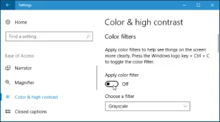 Ekranı daha net görmenize yardımcı olmak için Windows 10da Renk Filtreleri özelliği nasıl etkinleştirilir?
