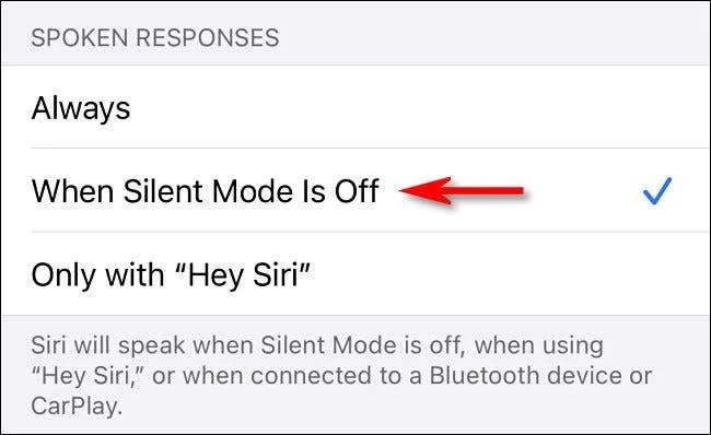 Cara membisukan Siri menggunakan suis dering pada iPhone