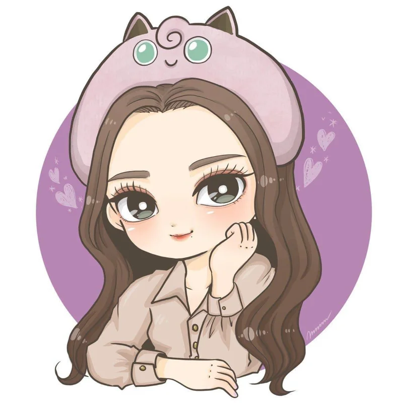 Awatar Chibi, uroczy awatar, piękny awatar Chibi