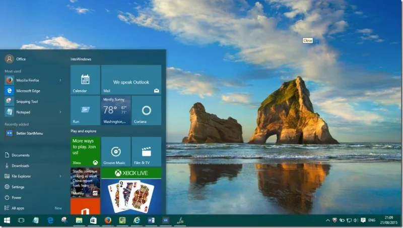Petua untuk mempercepatkan Menu Mula pada Windows 10