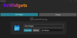 Instructies voor het gebruik van BeWidgets om opvallende widgets weer te geven op de Windows 11-interface