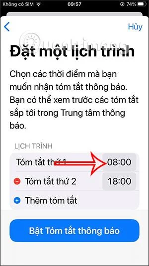 Cara menghidupkan ringkasan pemberitahuan pada iPhone