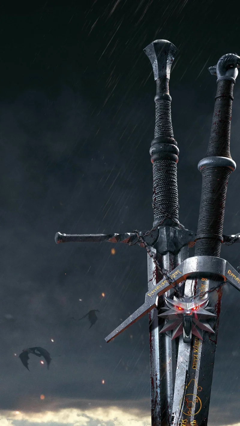 Kertas dinding The Witcher untuk telefon, kertas dinding The Witcher untuk telefon