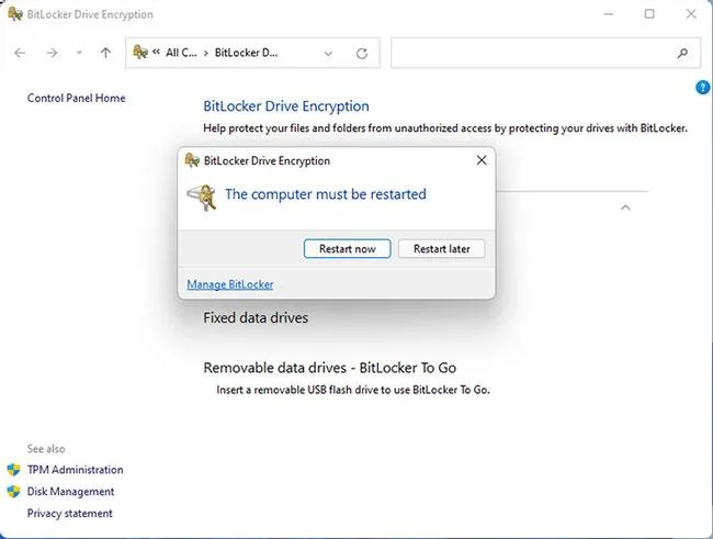 Windows 11 sabit diski nasıl şifrelenir