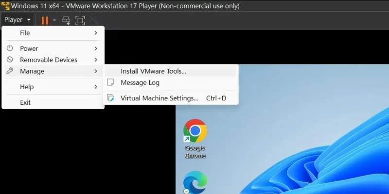Instructies voor het installeren van Windows 11 op een virtuele machine, het installeren van Windows 11 op VMware