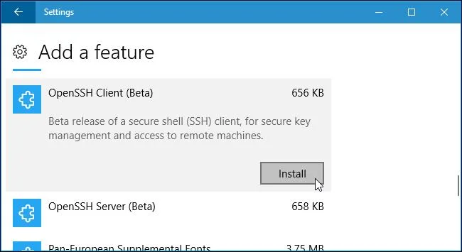 Bagaimana untuk mendayakan dan menggunakan arahan SSH pada Windows 10
