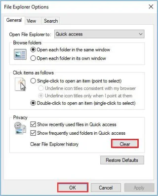 Betulkan ralat Penjelajah Fail tidak berfungsi pada Windows 10