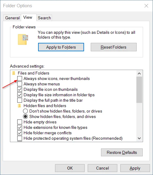 Bagaimana untuk membetulkan ralat imej kecil yang tidak dipaparkan pada File Explorer Windows 10