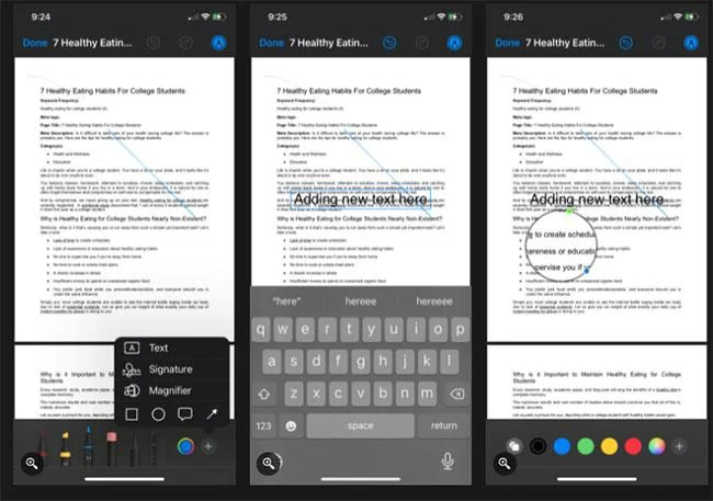 So bearbeiten Sie PDF-Dateien mit der Dateien-App auf dem iPhone