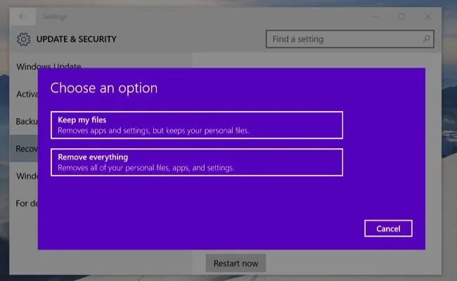 Arahan lengkap tentang cara menggunakan semua alat sandaran dan memulihkan pada Windows 10