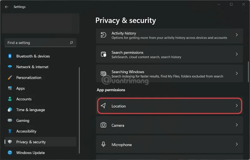 Windows 11'de konum geçmişi nasıl silinir