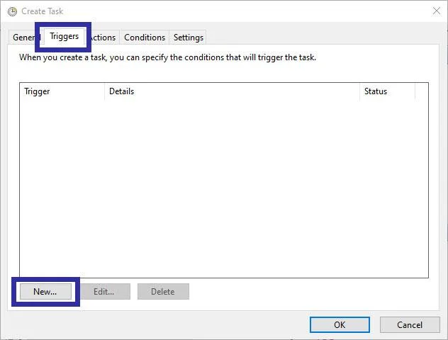 Bagaimana untuk menangguhkan permulaan program dengan Penjadual Tugas pada Windows 10/8/7