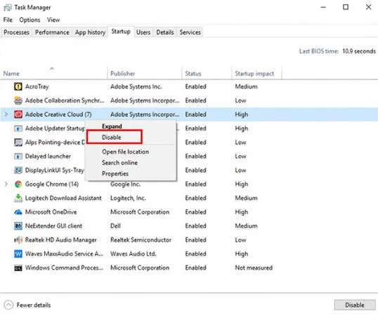 Bagaimana untuk mempercepatkan permulaan Windows 10