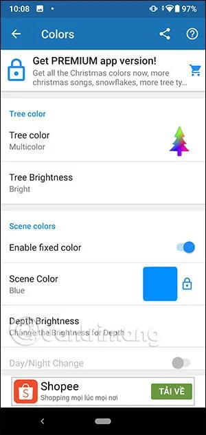 Cara memasang kertas dinding hidup undur Krismas pada Android