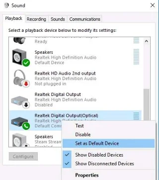 PC'de Optik Çıkış (S/PDIF) bağlantı noktası nasıl kullanılır?