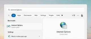 Hoe internetopties te openen in Windows 11